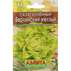 Салат кочанный Берлинский желтый Аэлита (40207): купить семена почтой в России | интернет-магазин Беккер