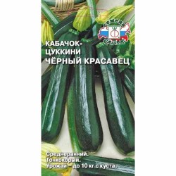 Кабачок Черный красавец Седек (40460): купить семена почтой в России | интернет-магазин Беккер