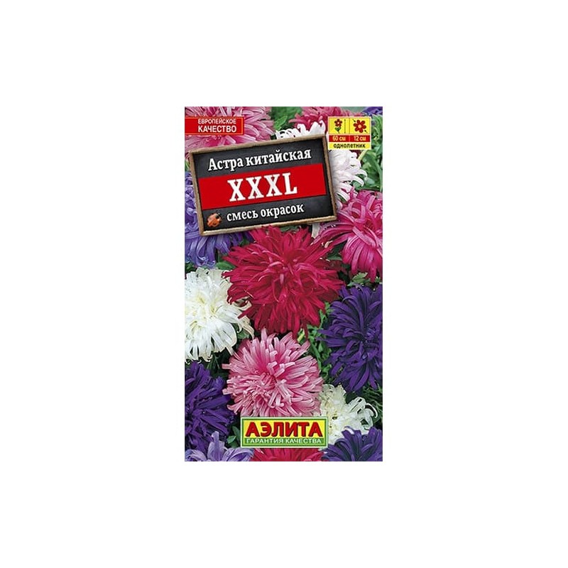 Астра ХХХL, смесь окрасок Аэлита (40289): купить семена почтой в России | интернет-магазин Беккер Астра ХХХL, смесь окрасок Аэлита (40289): купить семена почтой в России | интернет-магазин Беккер