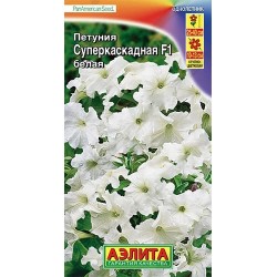 Петуния суперкаскадная белая F1 Аэлита (40397): купить семена почтой в России | интернет-магазин Беккер