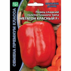 Перец сладкий Мегатон красный F1 Уральский дачник (74221): купить семена почтой в России | интернет-магазин Беккер