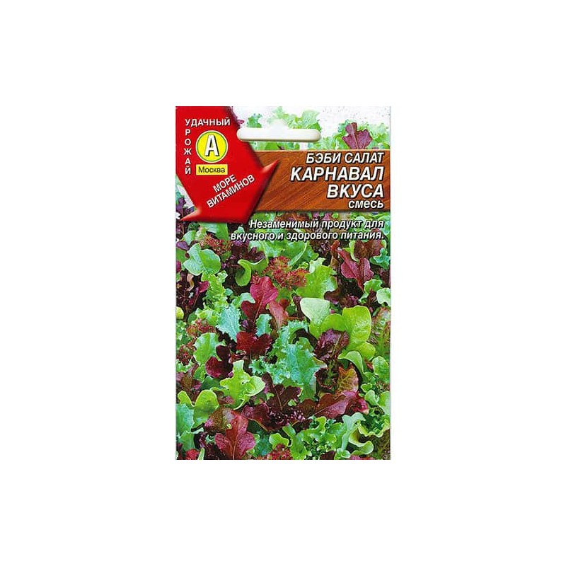 Салат бэби Карнавал вкуса, смесь сортов Аэлита (98528): купить семена почтой в России | интернет-магазин Беккер Салат бэби Карнавал вкуса, смесь сортов Аэлита (98528): купить семена почтой в России | интернет-магазин Беккер