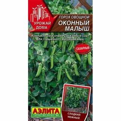 Горох овощной Оконный малыш Аэлита (40028): купить семена почтой в России | интернет-магазин Беккер