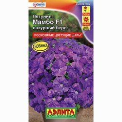 Петуния многоцветковая Мамбо лазурный берег F1 Аэлита (99087): купить семена почтой в России | интернет-магазин Беккер