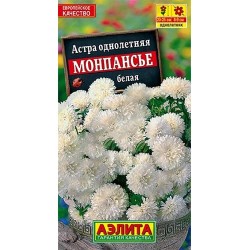 Астра Монпансье белая Аэлита (40283): купить семена почтой в России | интернет-магазин Беккер