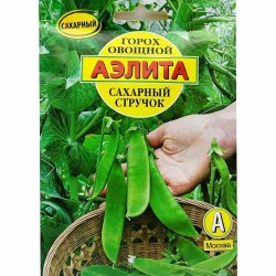 Горох овощной Сахарный стручок Аэлита (40032): купить семена почтой в России | интернет-магазин Беккер